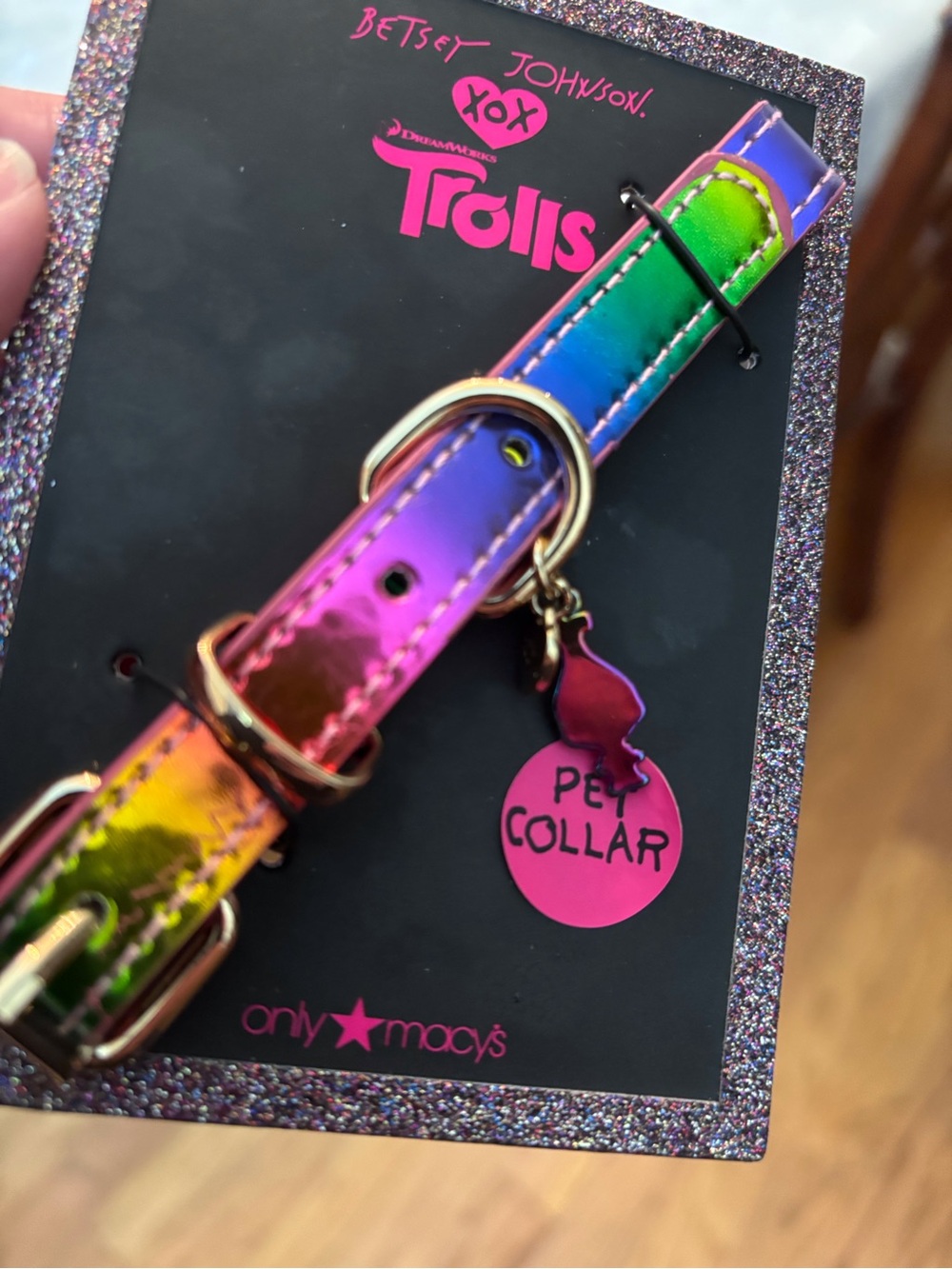 Betsey Johnson Rainbow Dog Collar and Leash Set - Multicolor - Picture 6 of 10
